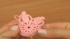 Crochet Floral Motif Tutorial 18 Part 1 of 2 Tamborēšanas zi...