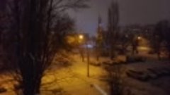Предновогодний снег в Волгограде