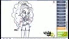 How to draw Adagio Dazzle from My Little Pony Equestria Girl...