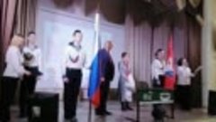 Торжественный момент открытия Парты Героя имени Дмитрия Стад...