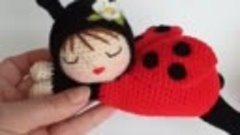 🐞Crochet doll in ladybug pajamas _ Куколка в пижаме Божьей ...