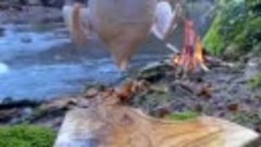Готовим курицу на огне, приготовление на природе | Cooking c...