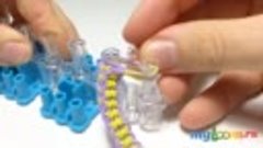 Браслет  Бантик из Rainbow Loom Bands