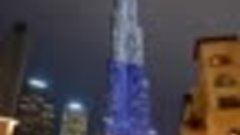 Бурдж-Халифа в Дубае подсветили в цвета флага России в знак ...