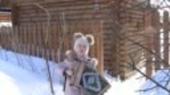 Алина - 8 лет «Зима » под гармонь