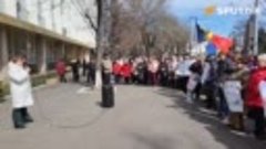 Выступление Сибовой на протесте.