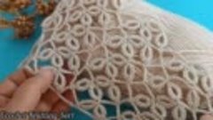 wow unbelievable! crochet stitch 1 row only! blouse scarf ta...
