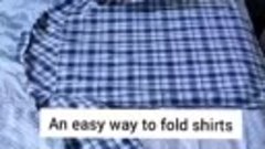 Как правильно сложить рубашку 