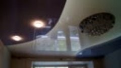 трехуровневый натяжной потолок со скрытой подсветкой