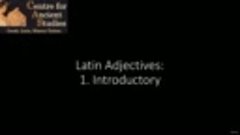 1 - Overview of Adjectives - 1 - Introductory Words