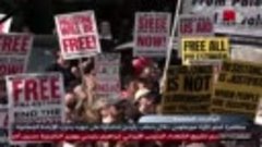 الولايات المتحدة - مظاهرة أمام كلية مورهاوس خلال خطاب بايدن ...