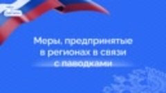 Меры, принимаемые в регионах в связи с паводком