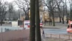 На Савушкина сгорел трамвай