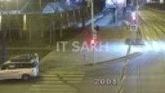 Это просто жесть: пешеход вырубил водителя в Южно-Сахалинске
