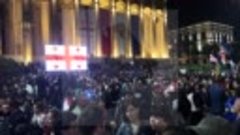 Участники демонстрации в Тбилиси вышли на улицы города