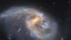 «Хаббл» сфотографировал уникальный дуэт галактик 