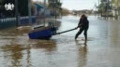 Жители деревни Большие Ярки возвращаются домой после паводка