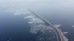 500 метров над Центром Ульяновска. Императорский мост, мемце...