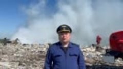 На полигоне ТБО во Всеволожском районе горит 400 квадратов
