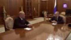 Путин провел встречу с Мишустиным перед рассмотрением кандид...