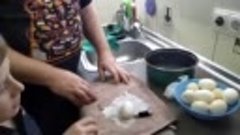 Мраморные пасхальные яйца. Как мы это делаем 