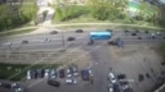 Видео аварии на Московской.