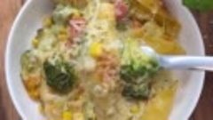 Сочные макароны с брокколи в сливочном соусе 😉