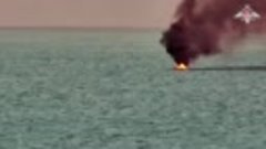 Уничтожение украинских морских беспилотников в Чёрном море