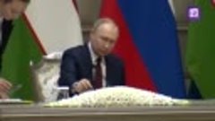 Владимир Путин и Шавкат Мирзиёев подписали документы в ходе ...