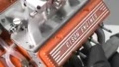 Сборка игрушечного двигателя V8.