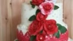 Тортик свадебный с тремя бисквитами:Красный бархат, крем&quot;Чиз...