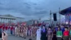 Празднования дня Победы на площади Ленина