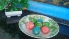 Десертные шарики с клубникой