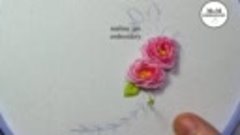 Roses embroidery_ Looped Rose _ЦВЕТОЧНАЯ ВЫШИВКА