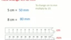 Measuring in mm,cm and m