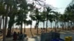 Паттайя́, пляж Джомтьен, феврал 2020 Ещё доступный, не закры...