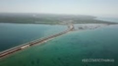 Крымский мост, аэросъёмка - Тамань, порт «Кавказ», Керчь