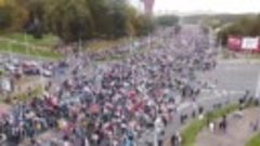Более 100 000 человек вышли на улицы #Минска 27.09.2020