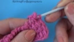 Уроки вязания для начинающих 96 Tunisian crochet pattern