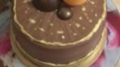 Декор торта шарами из шоколадной глазури