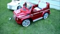 Remote Power Wheels Mercedes G55 Real Rubber Tires Leather S...