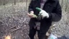 Нож YGNOB и мультитул GERBER в лесу