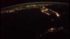 Как выглядит ночная гроза из космоса