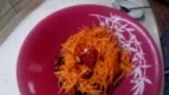 Салат из фасоли с морковью