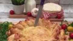 Пирог с сосисками (описание под видео)