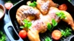 Цыпленок Табака (ТаПака) по-грузински на сковороде без замор...
