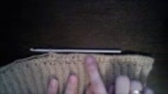 Вязаный мужской свитер крючком 3 часть (Вяжем перед + центра...