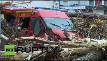 Germany: 3 dead after floods sweep vehicles away in Baden-Wurttemberg