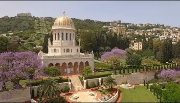 Drone video of the Bahai Gardens in Haifa - Experience Israel by drone
