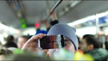 Ukrainian National Anthem at NYC Subway 03/02/14